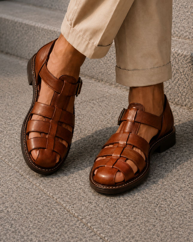 Marvin | Closed-Toe Fisherman Sandals for Men