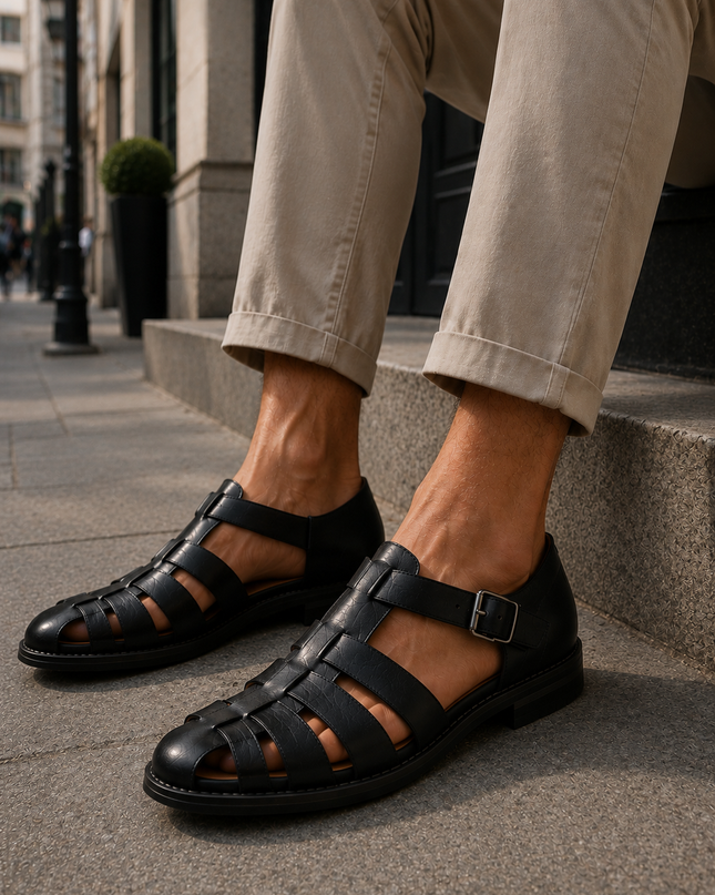 Marvin | Closed-Toe Fisherman Sandals for Men