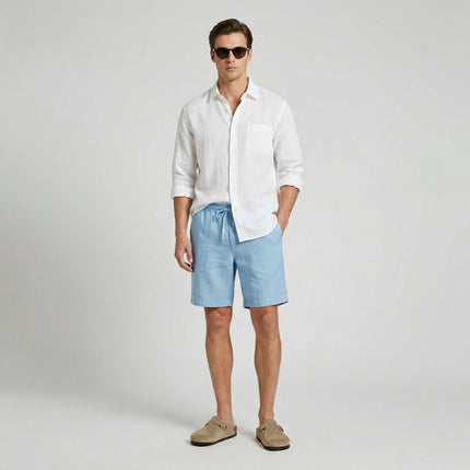 Mason | Breathable Linen Drawstring Summer Shorts