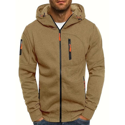 Mason | Men's Cotton Hoodie – Full-Zip with Adjustable Hood