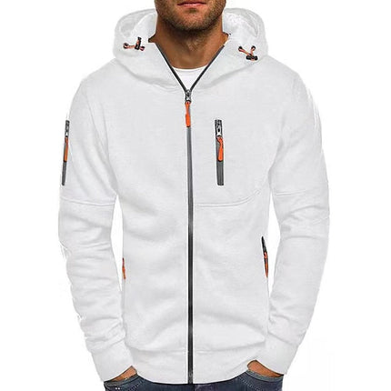 Mason | Men's Cotton Hoodie – Full-Zip with Adjustable Hood
