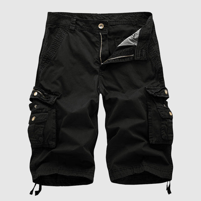 Mason | Relaxed Fit Knee Length Cargo Shorts with Utility Pockets