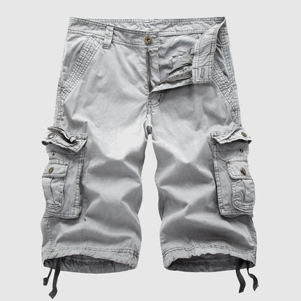 Mason | Relaxed Fit Knee Length Cargo Shorts with Utility Pockets