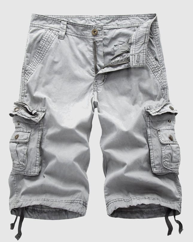 Mason | Relaxed Fit Knee Length Cargo Shorts with Utility Pockets