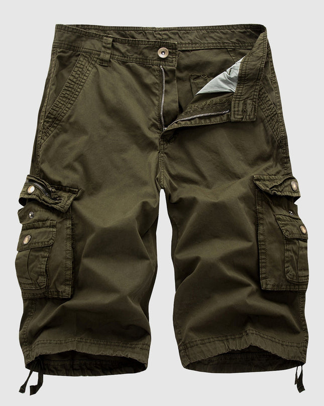 Mason | Relaxed Fit Knee Length Cargo Shorts with Utility Pockets