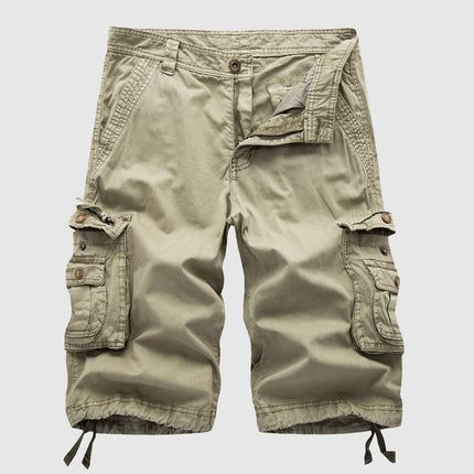 Mason | Relaxed Fit Knee Length Cargo Shorts with Utility Pockets
