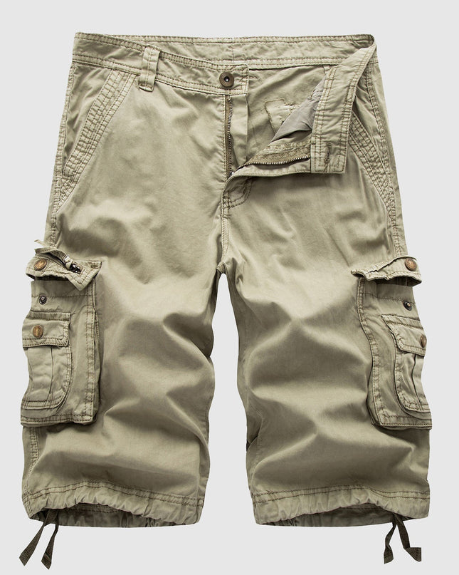 Mason | Relaxed Fit Knee Length Cargo Shorts with Utility Pockets