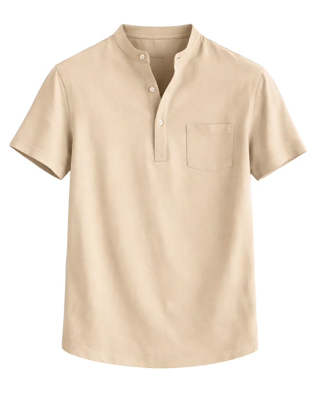 Men’s Short Sleeve Henley T-Shirt