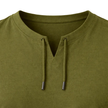 Men’s Sleeveless Drawstring Neck Top