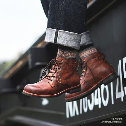 Men's Ankle Boots in Regular Fit – Heritage Lace Up Style
