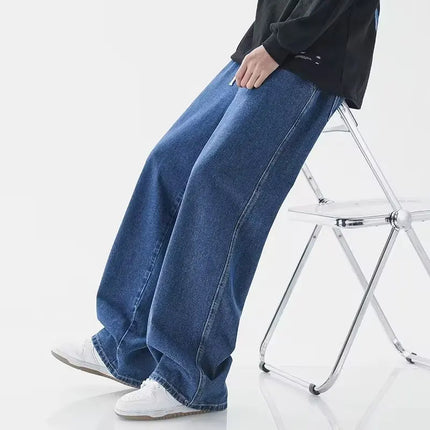 Men's Baggy Jeans – Wide Leg Drawstring Denim