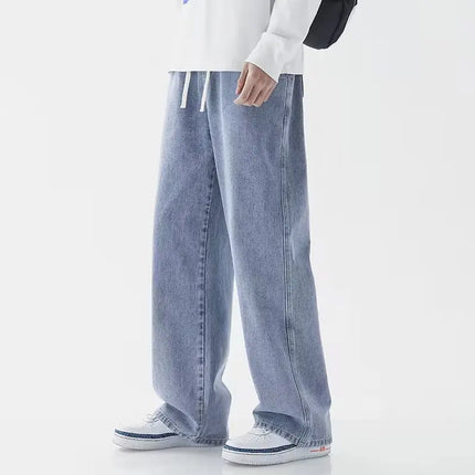Men's Baggy Jeans – Wide Leg Drawstring Denim
