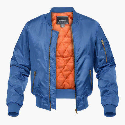 Men's Bomber Jacket in Regular Fit – Quilted-Lining Utility Cut
