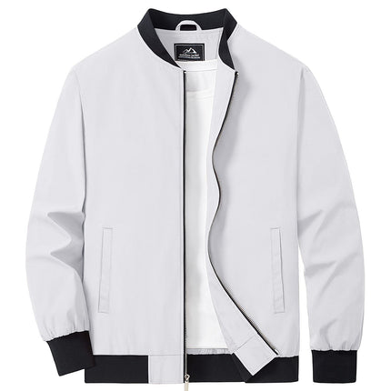 Men's Bomber Jacket in Regular Fit – Refined Lightweight Zip Layer
