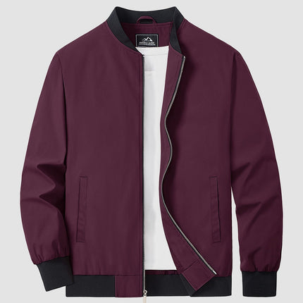 Men's Bomber Jacket in Regular Fit – Refined Lightweight Zip Layer