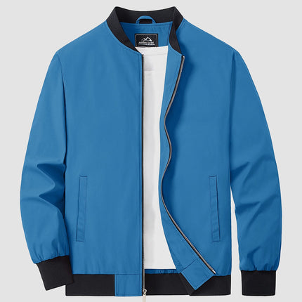 Men's Bomber Jacket in Regular Fit – Refined Lightweight Zip Layer
