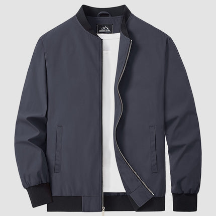Men's Bomber Jacket in Regular Fit – Refined Lightweight Zip Layer