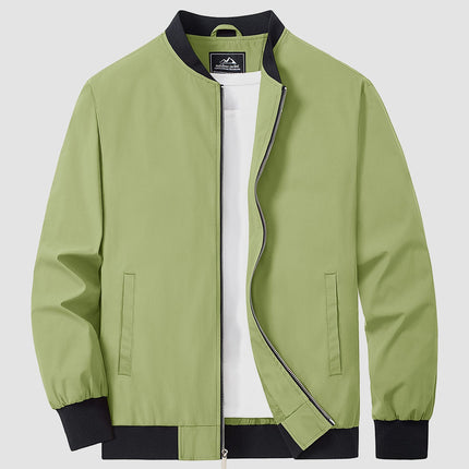Men's Bomber Jacket in Regular Fit – Refined Lightweight Zip Layer