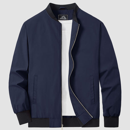 Men's Bomber Jacket in Regular Fit – Refined Lightweight Zip Layer