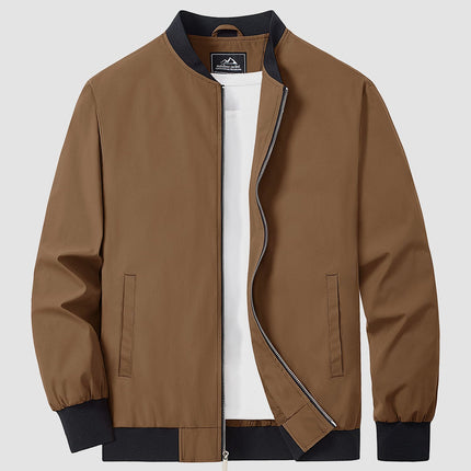 Men's Bomber Jacket in Regular Fit – Refined Lightweight Zip Layer