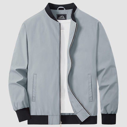 Men's Bomber Jacket in Regular Fit – Refined Lightweight Zip Layer