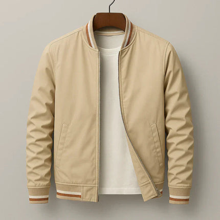 Men's Bomber Jacket in Regular Fit – Refined Zip Layer