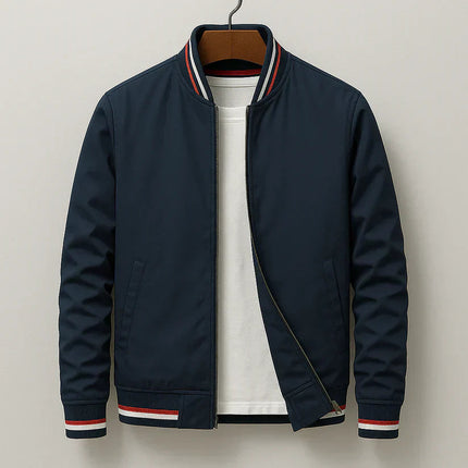 Men's Bomber Jacket in Regular Fit – Refined Zip Layer