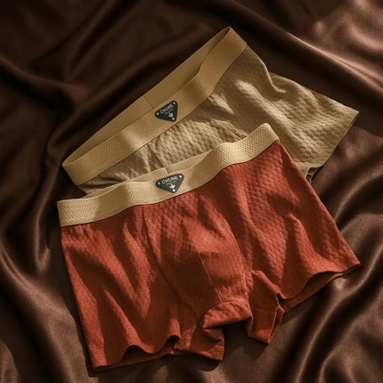 Men's Boxer Briefs – Organic Cotton Waffle Knit Comfort Set