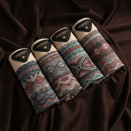 Men's Boxer Briefs – Retro Pattern Cotton Comfort Set