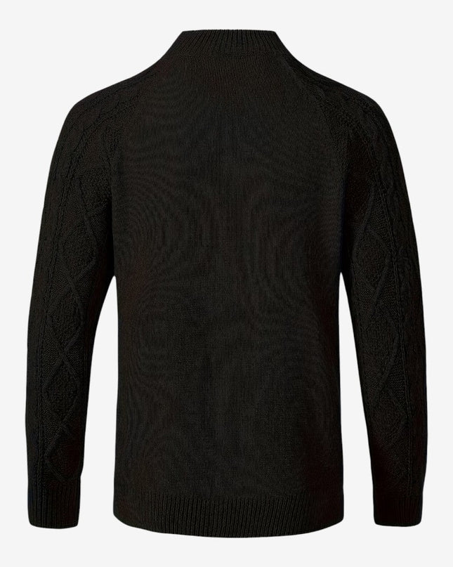 Men's Cable Knit Cardigan in Regular Fit – Heritage Button Front