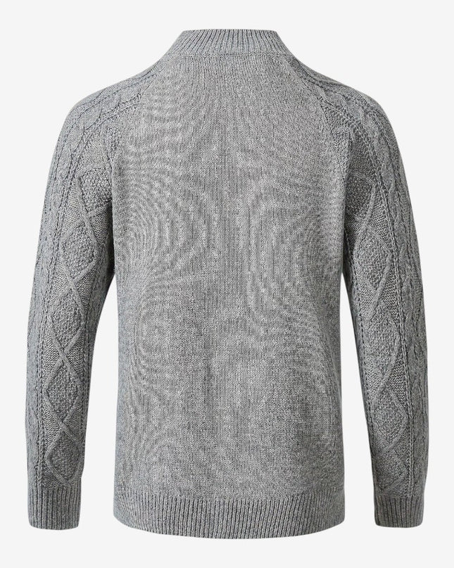 Men's Cable Knit Cardigan in Regular Fit – Heritage Button Front