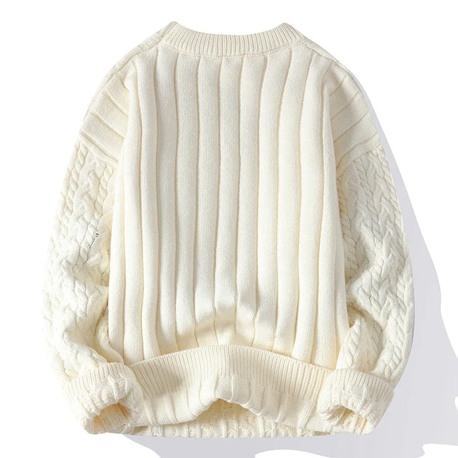 Men's Cable Knit Jumper – Classic Fit Textured Knit