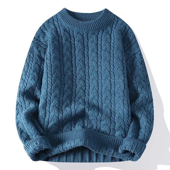 Men's Cable Knit Jumper – Classic Fit Textured Knit