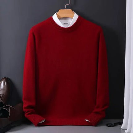 Men's Cashmere Jumper in Regular Fit – Refined Crew Neck