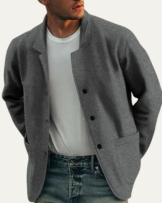 Men's Casual Blazer – Relaxed Fit Minimalist Everyday Tailoring