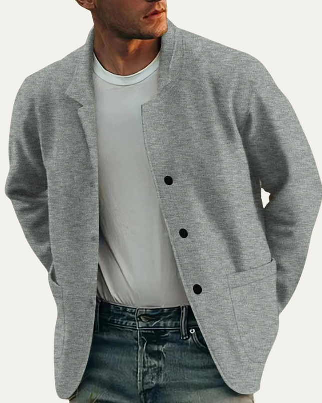 Men's Casual Blazer – Relaxed Fit Minimalist Everyday Tailoring