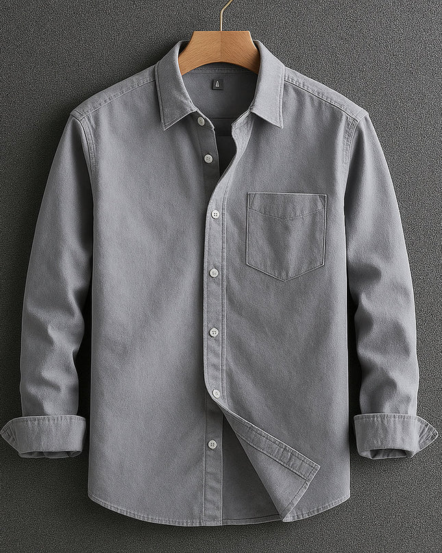 Men's Casual Shirt – Long Sleeve Button-Up Everyday Style