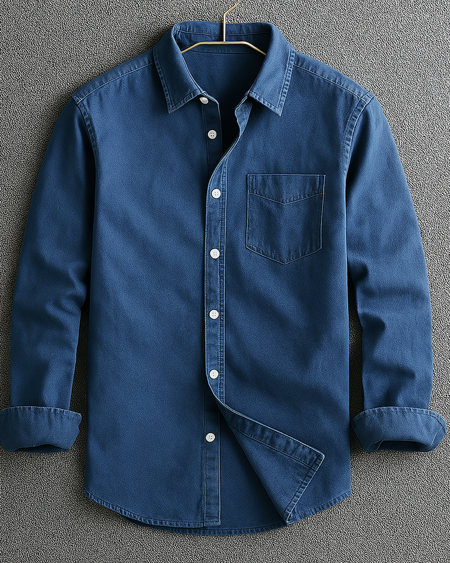 Men's Casual Shirt – Long Sleeve Button-Up Everyday Style