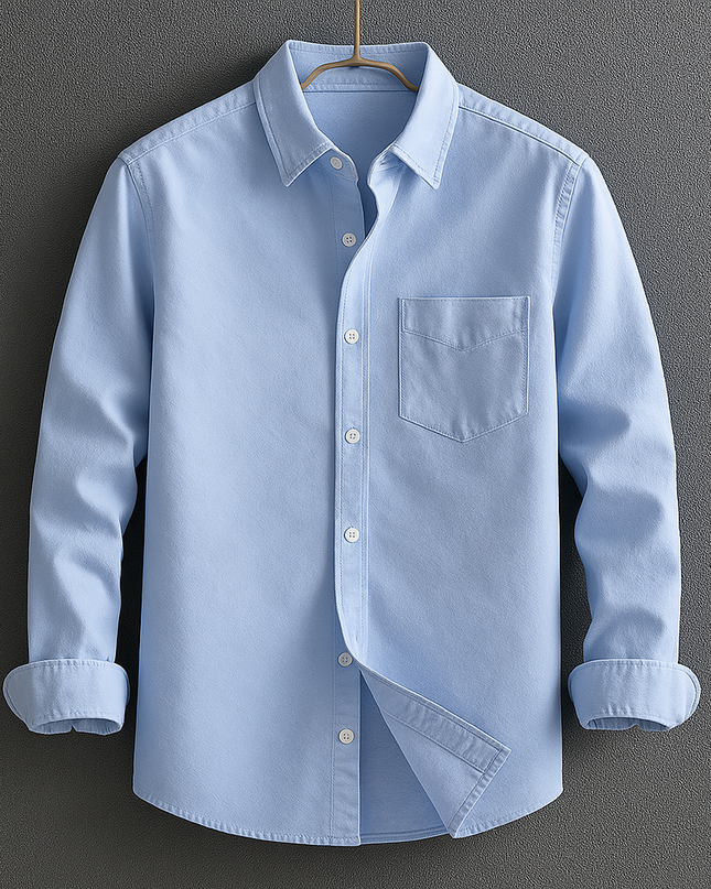 Men's Casual Shirt – Long Sleeve Button-Up Everyday Style