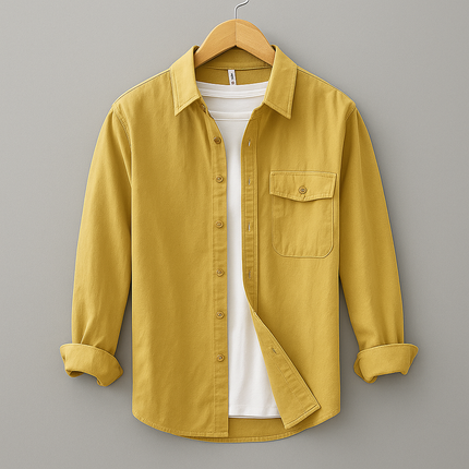 Men's Casual Shirt – Long Sleeve Button-Up Everyday Style