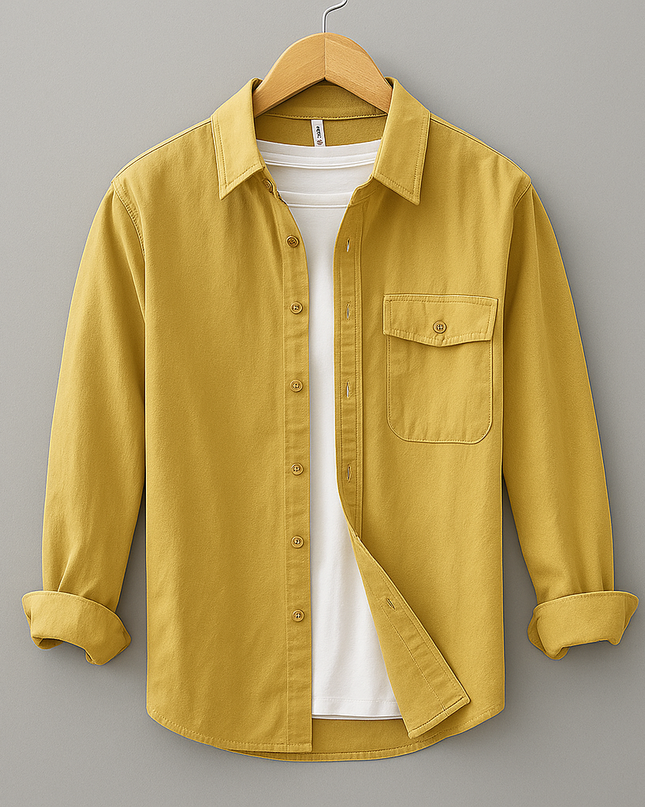 Men's Casual Shirt – Long Sleeve Button-Up Everyday Style