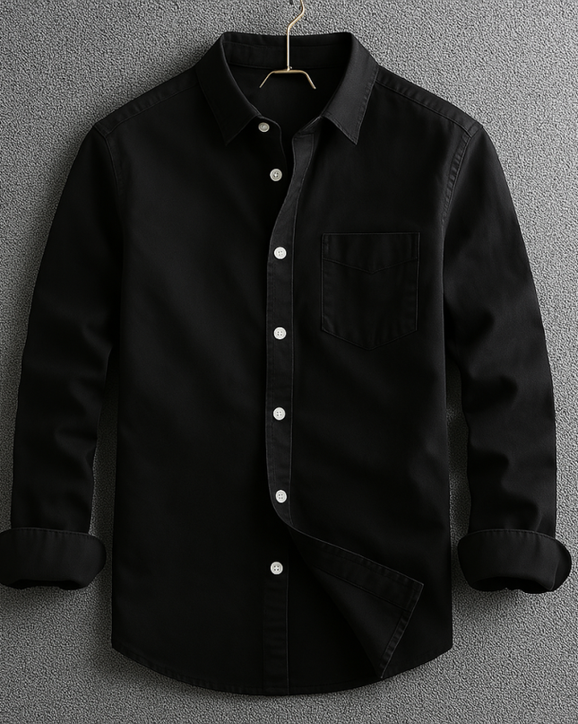Men's Casual Shirt – Long Sleeve Button-Up Everyday Style