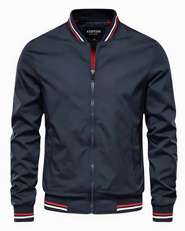 Men's Classic Bomber Jacket – Lightweight Zip-Front Everyday Layer