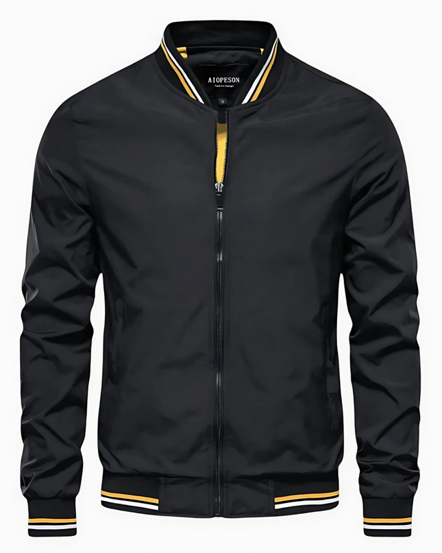 Men's Classic Bomber Jacket – Lightweight Zip-Front Everyday Layer