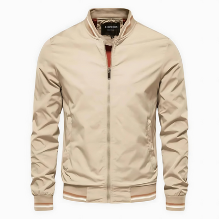 Men's Classic Bomber Jacket – Lightweight Zip-Front Everyday Layer