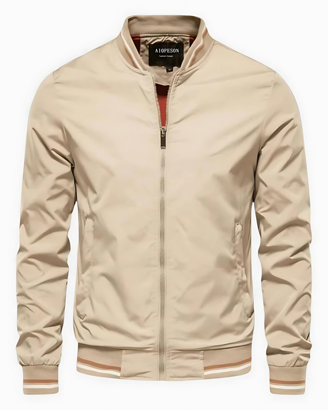 Men's Classic Bomber Jacket – Lightweight Zip-Front Everyday Layer
