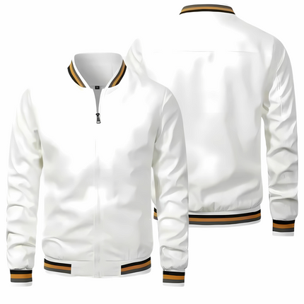 Men's Classic Bomber Jacket – Lightweight Zip-Front Everyday Layer