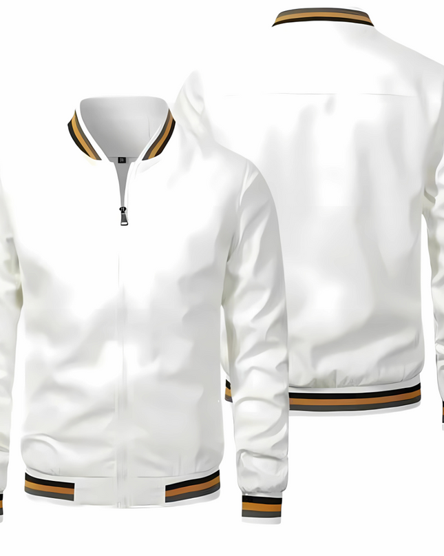 Men's Classic Bomber Jacket – Lightweight Zip-Front Everyday Layer