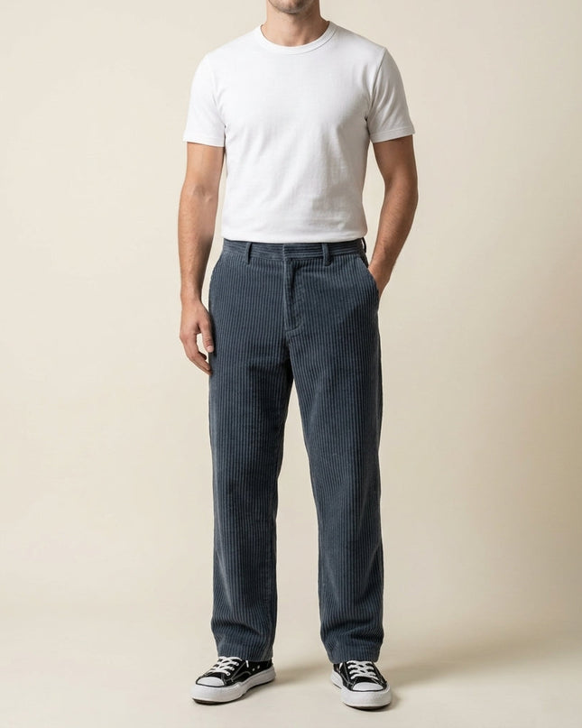 Men's Corduroy Trousers – Straight Fit Everyday Style
