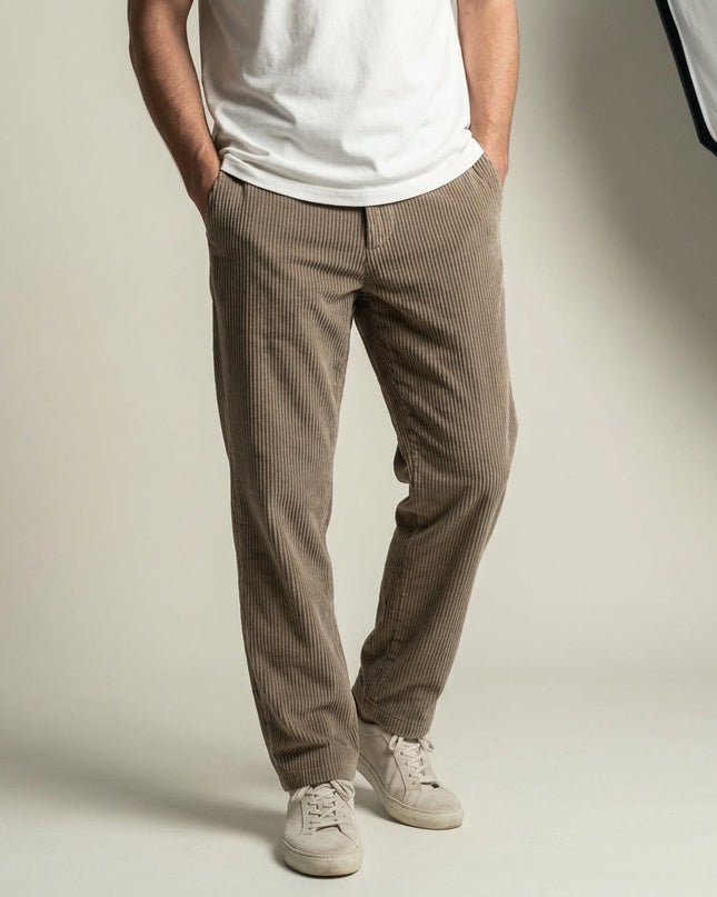 Men's Corduroy Trousers – Straight Fit Everyday Style
